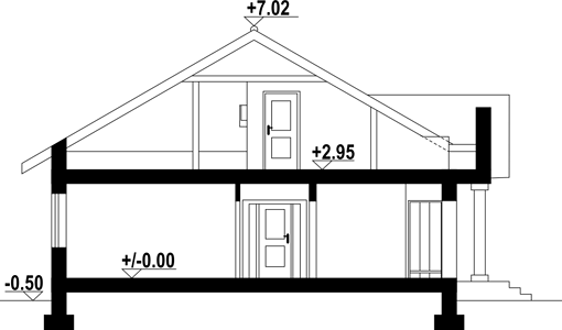 Фасад дома ADB-9377-55 Фасад дома ADB-9377-55