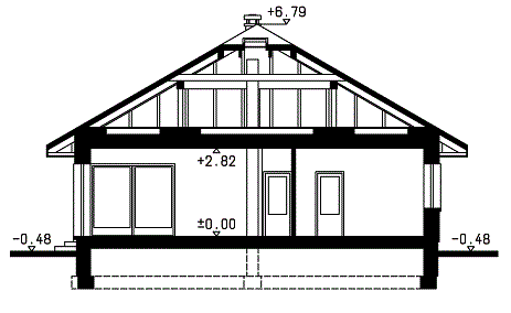 Фасад дома HAE-3532-37 Фасад дома HAE-3532-37