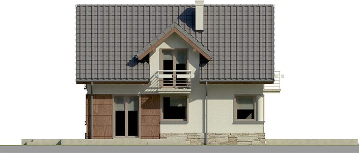 Фасад дома AFH-5628-71 Фасад дома AFH-5628-71
