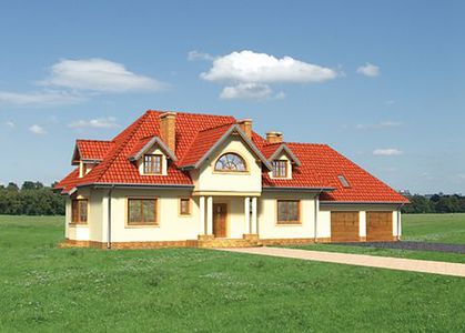 Фасад дома FHB-2666-81 Фасад дома FHB-2666-81