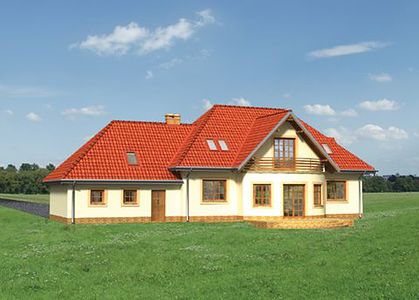 Фасад дома FHB-2666-81 Фасад дома FHB-2666-81