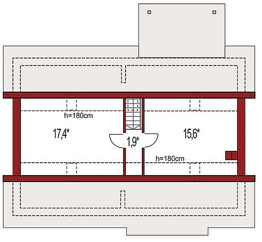 План 2 этажа дома IEF-6721-22 План 2 этажа дома IEF-6721-22