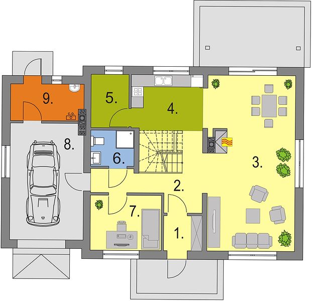 План 1 этажа дома EIH-6579-37 План 1 этажа дома EIH-6579-37