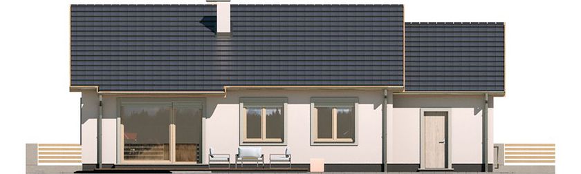 Фасад дома EHG-1245-82 Фасад дома EHG-1245-82