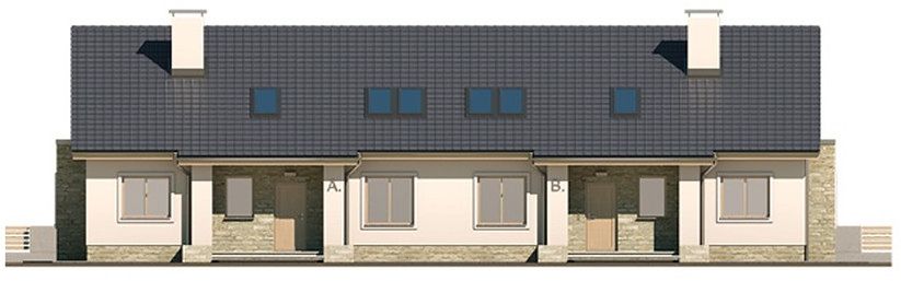 Фасад дома FCF-2332-23 Фасад дома FCF-2332-23
