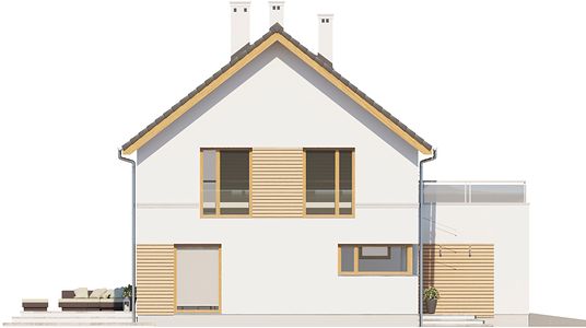 Фасад дома BGH-6496-33 Фасад дома BGH-6496-33