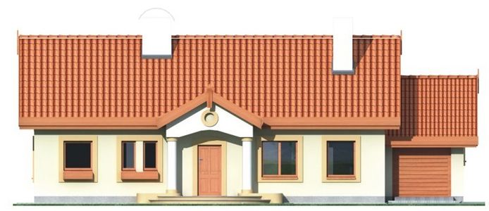 Фасад дома BHG-3743-62 Фасад дома BHG-3743-62