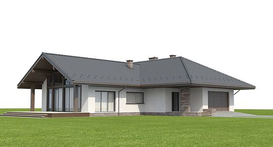 Фасад дома BGB-9513-77 Фасад дома BGB-9513-77