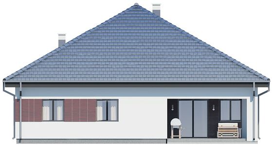 Фасад дома HHD-1626-57 Фасад дома HHD-1626-57