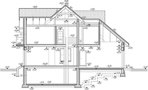 Фасад дома IIF-1664-45 Фасад дома IIF-1664-45