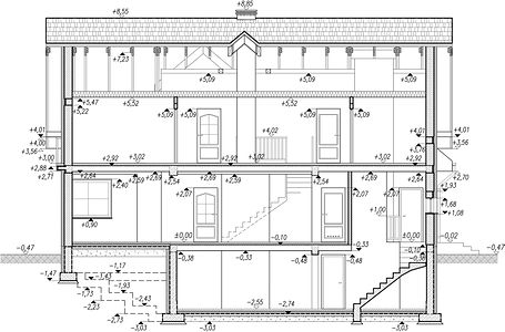Фасад дома IIF-1664-45 Фасад дома IIF-1664-45
