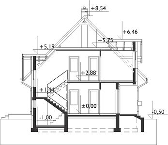 Фасад дома BHH-9551-79 Фасад дома BHH-9551-79