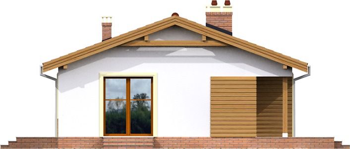 Фасад дома EHD-4598-54 Фасад дома EHD-4598-54