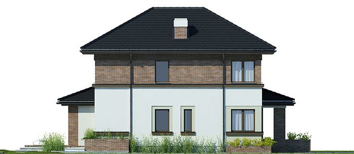 Фасад дома GAD-2697-55 Фасад дома GAD-2697-55
