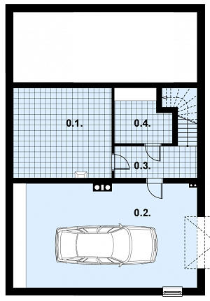 План 1 этажа дома IHI-3523-76 План 1 этажа дома IHI-3523-76