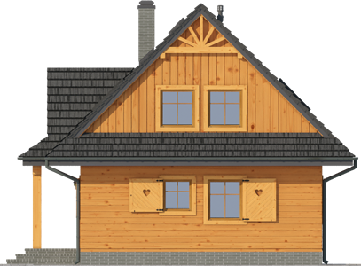 Фасад дома HFH-2554-22 Фасад дома HFH-2554-22