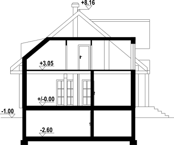 Фасад дома HGA-8315-46 Фасад дома HGA-8315-46