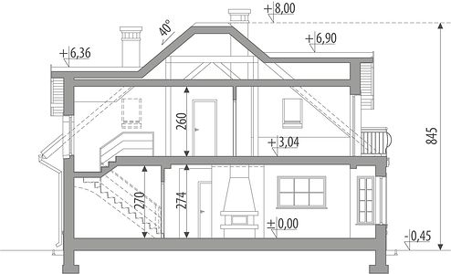 Фасад дома BHC-3999-96 Фасад дома BHC-3999-96